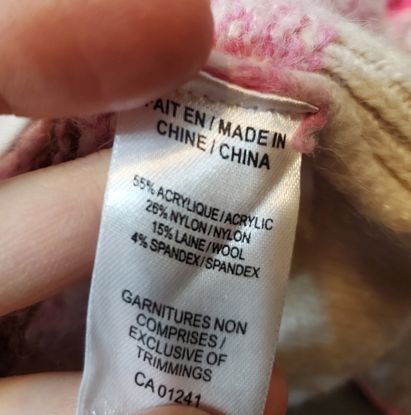 Twik by Simons short cardigan. Buttons. Long sleeves. Fair Isle / Nordic. Size L - Picture 6 of 10